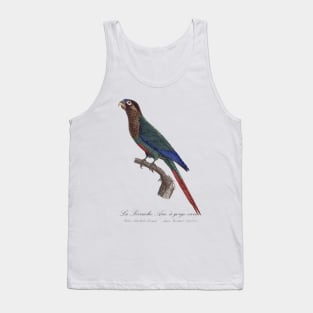 La Perruche Ara, a gorge variee Parakeet - Jacques Barraband 19th century Illustration Tank Top